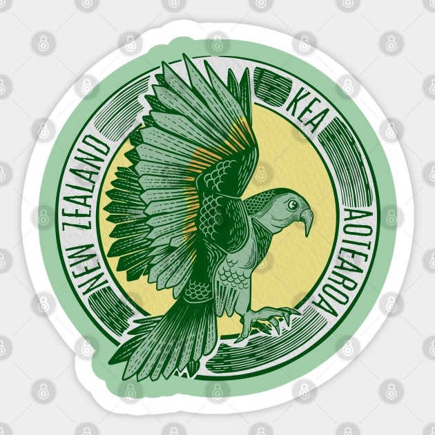 Kea NZ bird Sticker by mailboxdisco